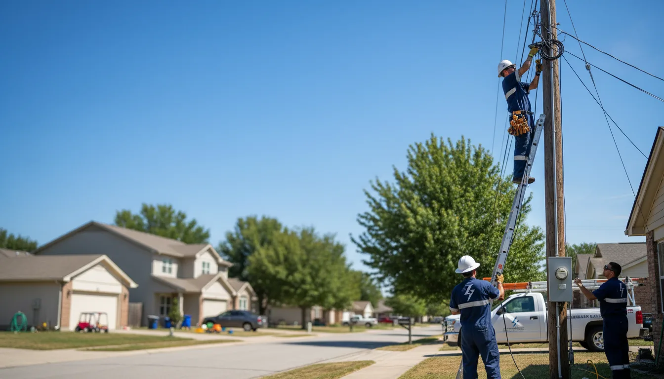 Residential electrician providing installation services in Mineville, NY